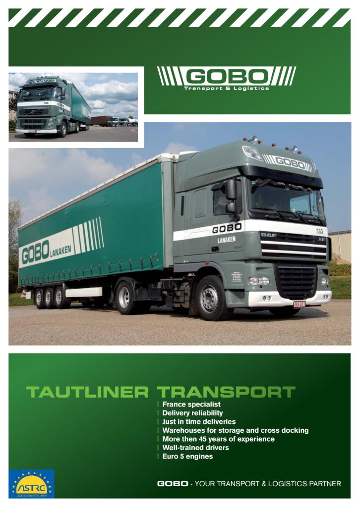 transportbedrijven Neeroeteren Gobo Transport & Logistics