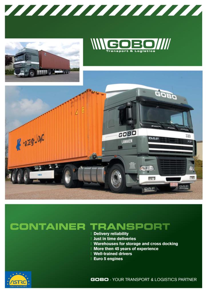 transportbedrijven Lanaken | Gobo Transport & Logistics